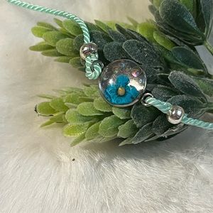 Mustard seed flower bracelet